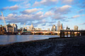 London skyline across the River Thames